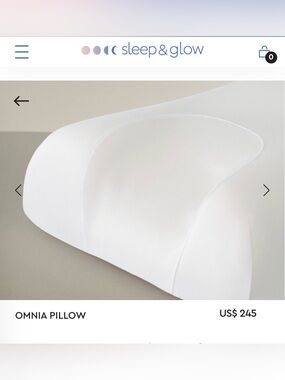Sleep & Glow Omnia Pillow - White